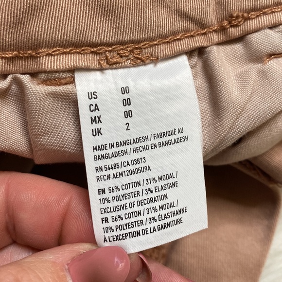 American Eagle Midi Low Rise Short, AEO Twill Super Stretch, Size 00, NWT - Picture 11 of 13